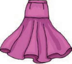 Una falda rosa